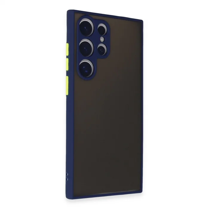 BUĞZ Samsung Galaxy S24 Ultra Kılıf Montreal Silikon Kapak - Lacivert