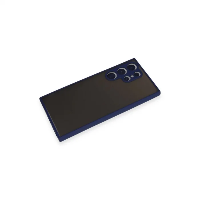 BUĞZ Samsung Galaxy S24 Ultra Kılıf Montreal Silikon Kapak - Lacivert