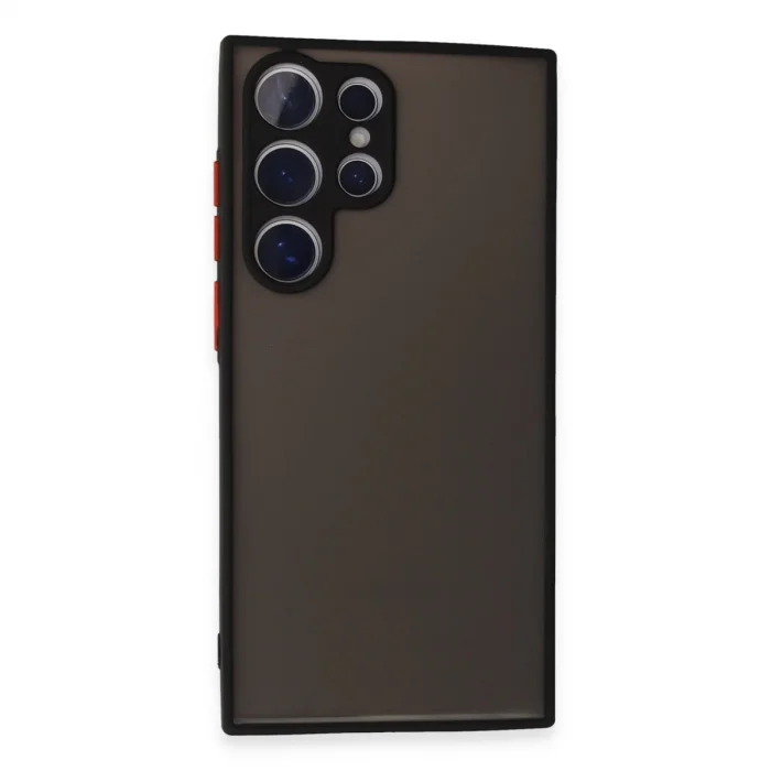 BUĞZ Samsung Galaxy S24 Ultra Kılıf Montreal Silikon Kapak - Siyah