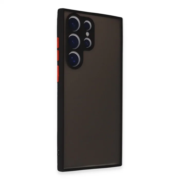 BUĞZ Samsung Galaxy S24 Ultra Kılıf Montreal Silikon Kapak - Siyah