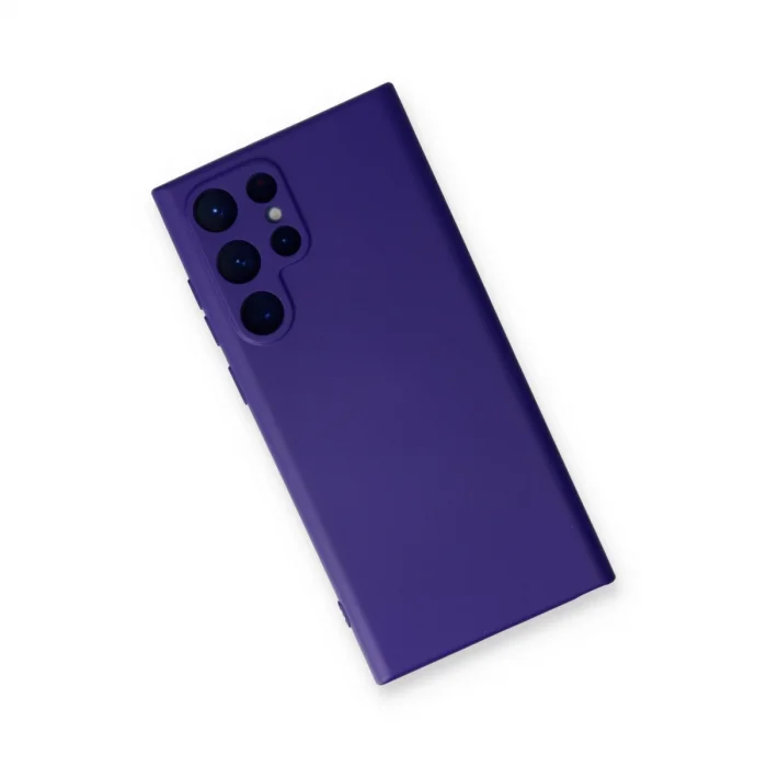BUĞZ Samsung Galaxy S24 Ultra Kılıf Nano İçi Kadife Silikon - Mor