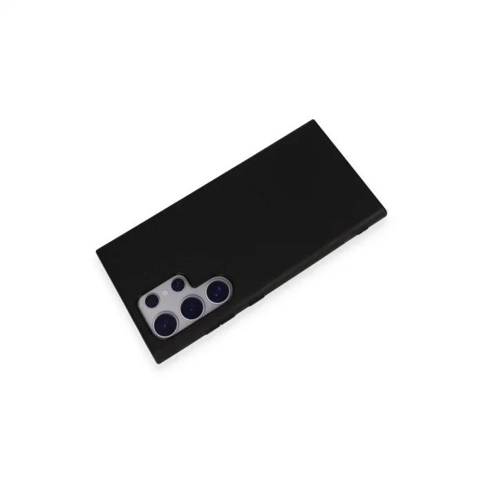 BUĞZ Samsung Galaxy S24 Ultra Kılıf Taft Kapak - Siyah