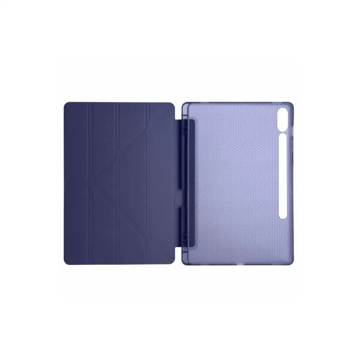 BUĞZ Samsung Galaxy X610 Tab S9 Fe Plus 12.4 Kılıf Kalemlikli Mars Tablet Kılıfı - Lacivert