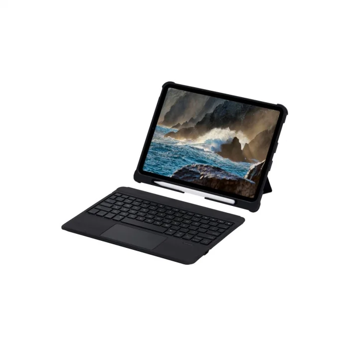 BUĞZ T5207d İpad Pro 11 (2022) Kılıf İnter Ledli Klavyeli Tablet Kılıfı - Siyah