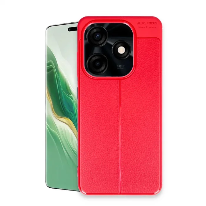 BUĞZ Tecno Spark Go 2024 Kılıf Auto Focus Kapak - Kırmızı