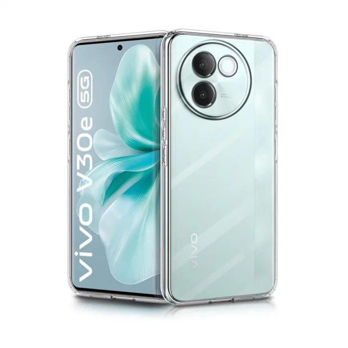 BUĞZ Vivo V30e Kılıf Lüx Şeffaf Silikon
