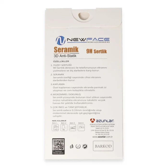 BUĞZ Vivo Y17s 3d Antistatik Mat Seramik Nano Ekran Koruyucu