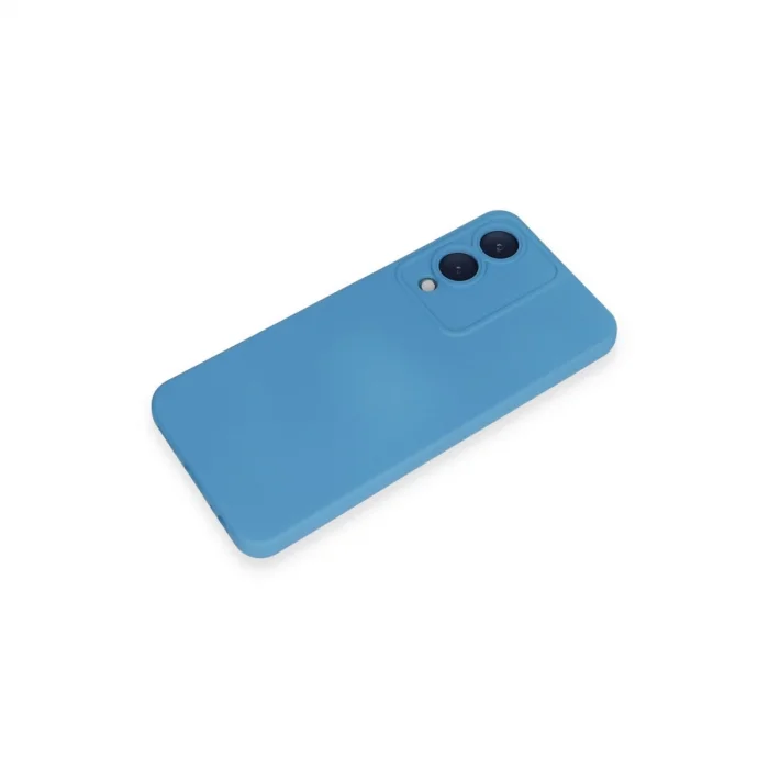 BUĞZ Vivo Y17s Kılıf Nano İçi Kadife Silikon - Mavi