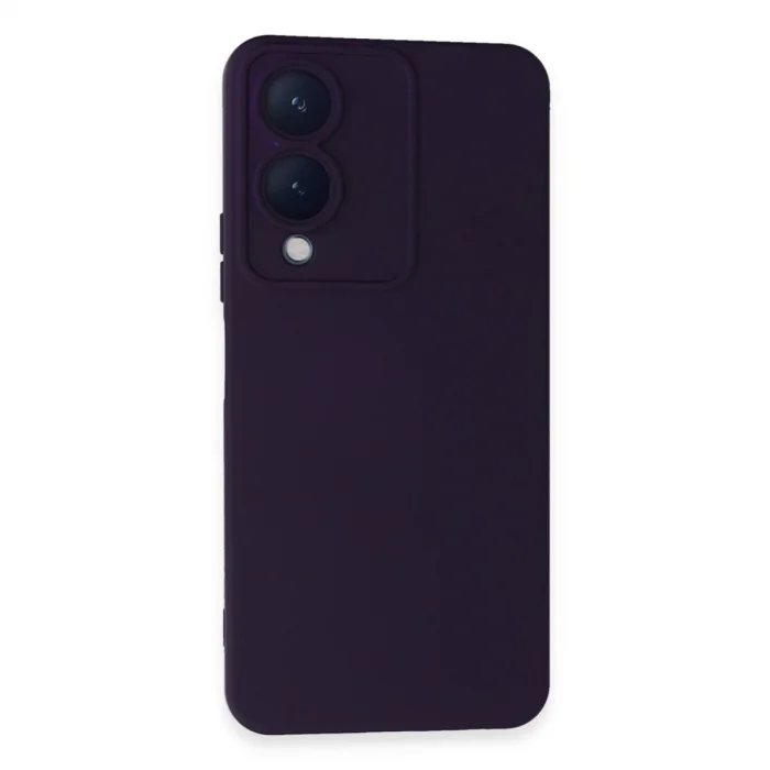 BUĞZ Vivo Y17s Kılıf Nano İçi Kadife Silikon - Mor