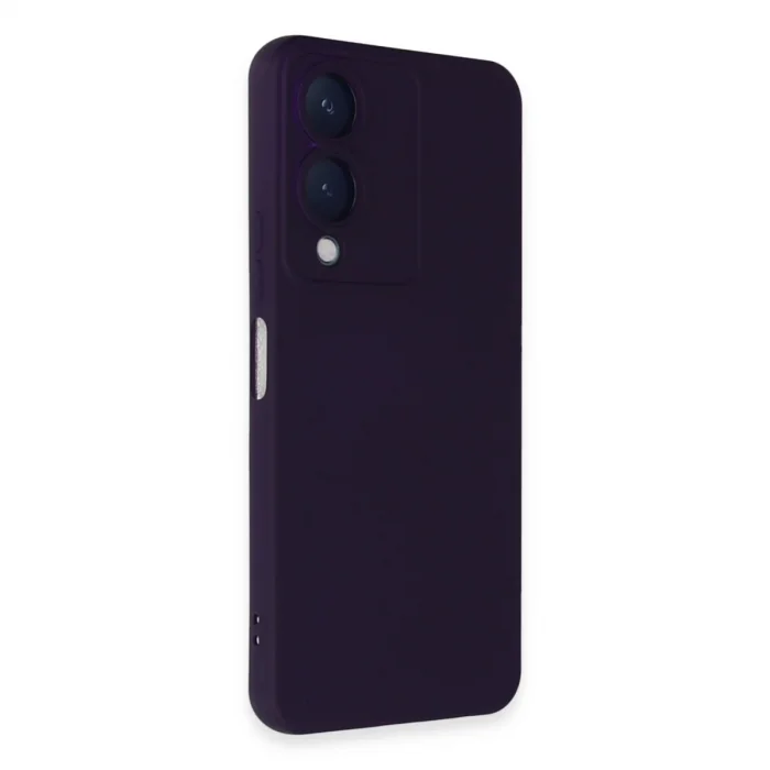 BUĞZ Vivo Y17s Kılıf Nano İçi Kadife Silikon - Mor
