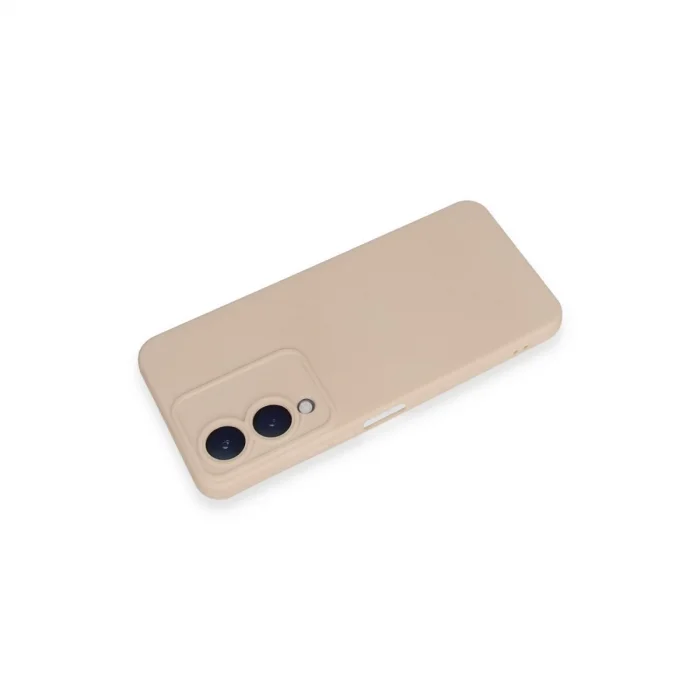 BUĞZ Vivo Y17s Kılıf Nano İçi Kadife Silikon - Pudra