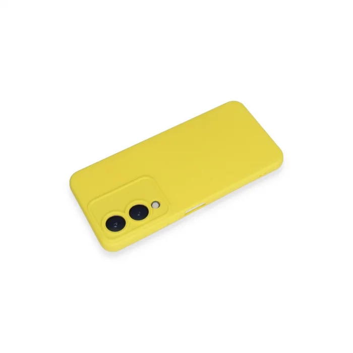 BUĞZ Vivo Y17s Kılıf Nano İçi Kadife Silikon - Sarı