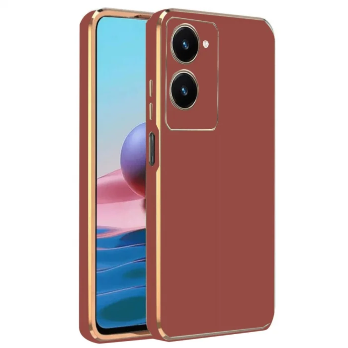 BUĞZ Vivo Y18 Kılıf Volet Silikon - Kırmızı