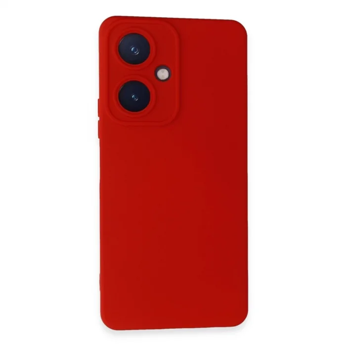 BUĞZ Vivo Y27 Kılıf Nano İçi Kadife Silikon - Kırmızı