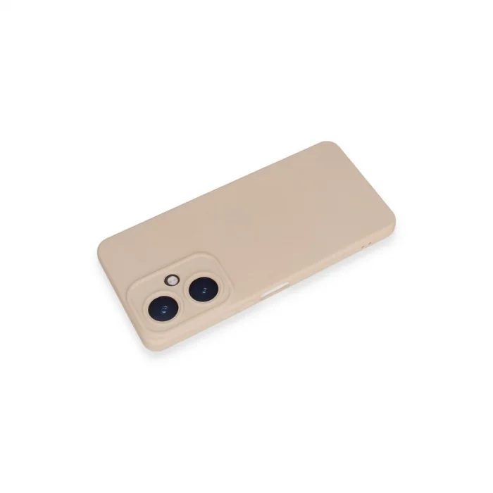 BUĞZ Vivo Y27 Kılıf Nano İçi Kadife Silikon - Pudra