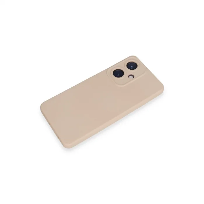 BUĞZ Vivo Y27 Kılıf Nano İçi Kadife Silikon - Pudra