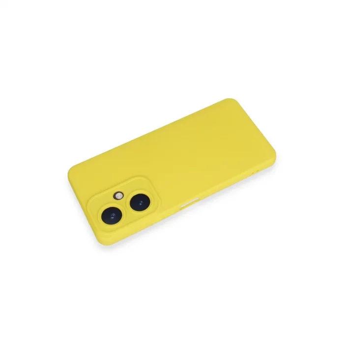 BUĞZ Vivo Y27 Kılıf Nano İçi Kadife Silikon - Sarı