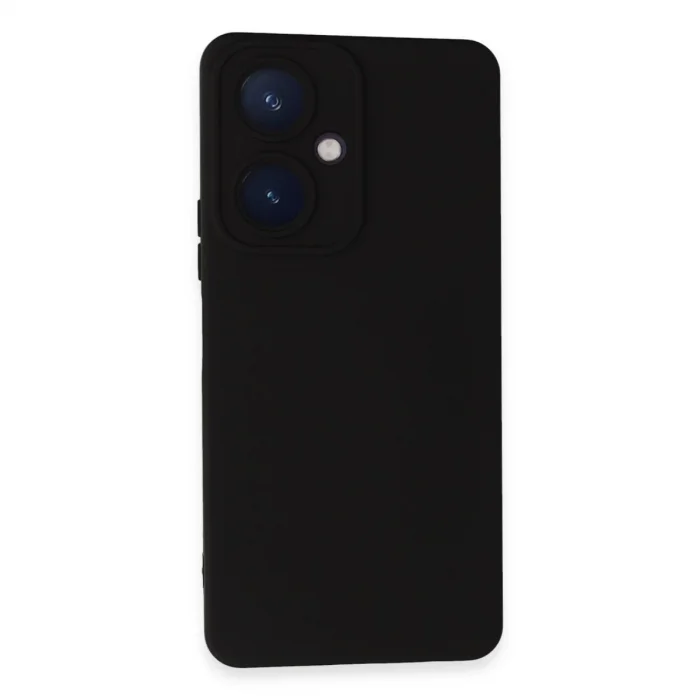 BUĞZ Vivo Y27 Kılıf Nano İçi Kadife Silikon - Siyah
