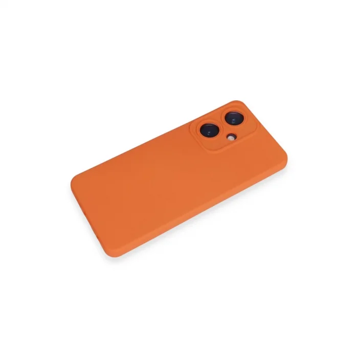 BUĞZ Vivo Y27 Kılıf Nano İçi Kadife Silikon - Turuncu