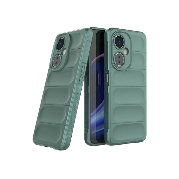 BUĞZ Vivo Y27 Kılıf Optimum Silikon - Koyu Yeşil