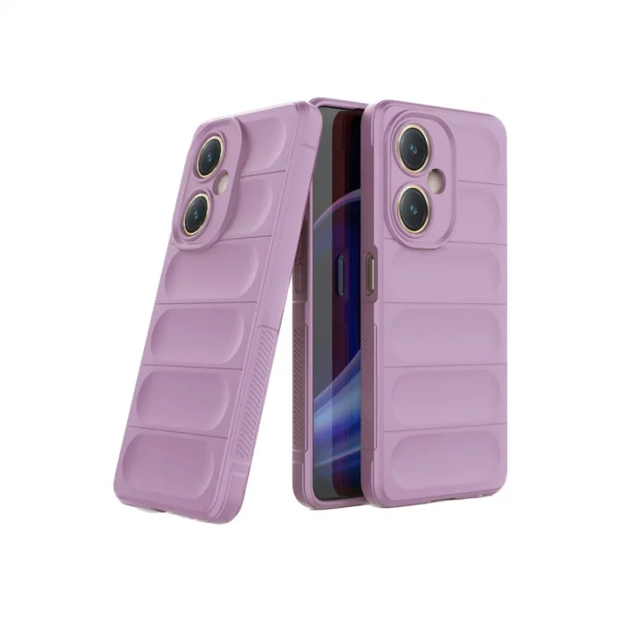 BUĞZ Vivo Y27 Kılıf Optimum Silikon - Mor