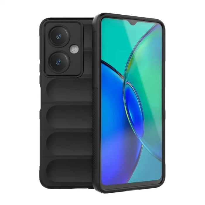 BUĞZ Vivo Y27 Kılıf Optimum Silikon - Siyah