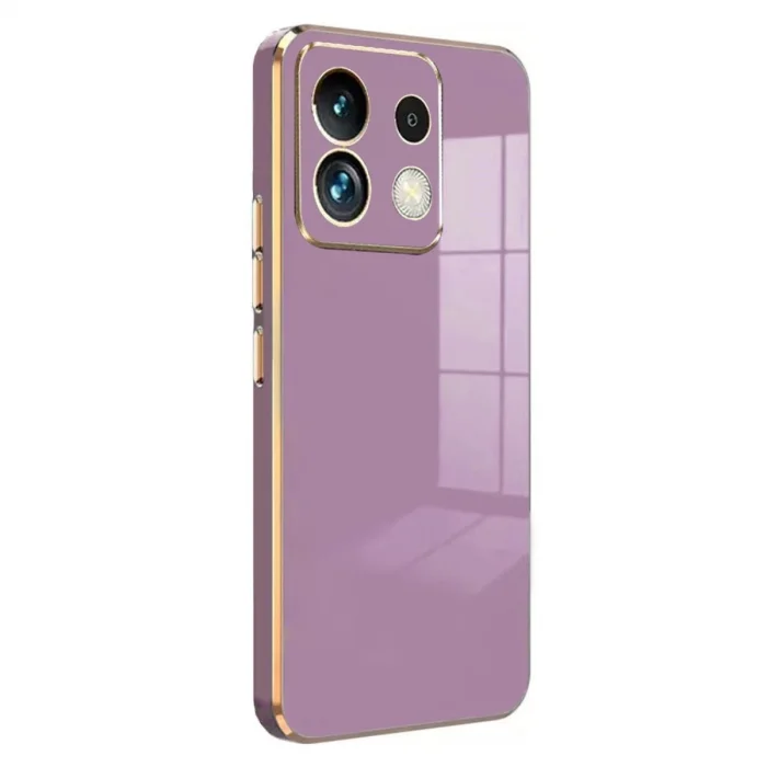 BUĞZ Xiaomi Poco M6 Pro 4g Kılıf Volet Silikon - Mor