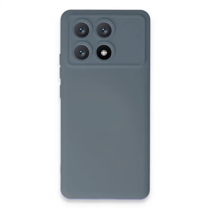 BUĞZ Xiaomi Poco X6 Pro Kılıf Nano İçi Kadife Silikon - Gri