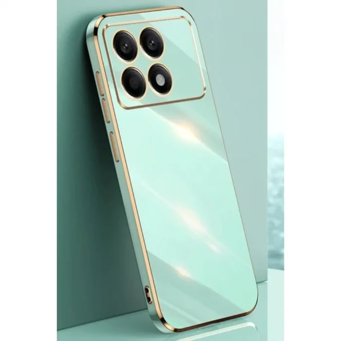 BUĞZ Xiaomi Poco X6 Pro Kılıf Volet Silikon - Açık Yeşil