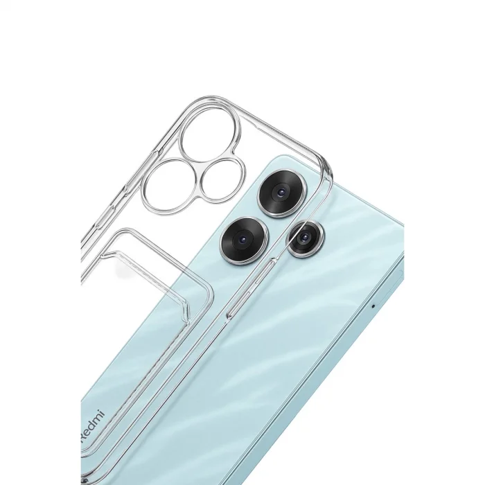 BUĞZ Xiaomi Redmi 13 4g Kılıf Kart Şeffaf Silikon - Şeffaf