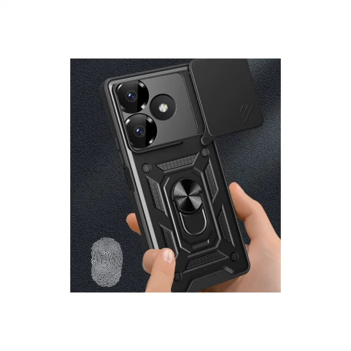 BUĞZ Xiaomi Redmi 13 4g Kılıf Pars Lens Yüzüklü Silikon - Gold