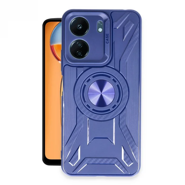 BUĞZ Xiaomi Redmi 13c Kılıf Lincoln Silikon - Lacivert