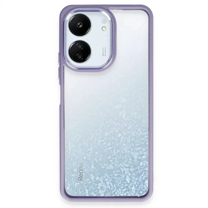 BUĞZ Xiaomi Redmi 13c Kılıf Power Silikon - Lila