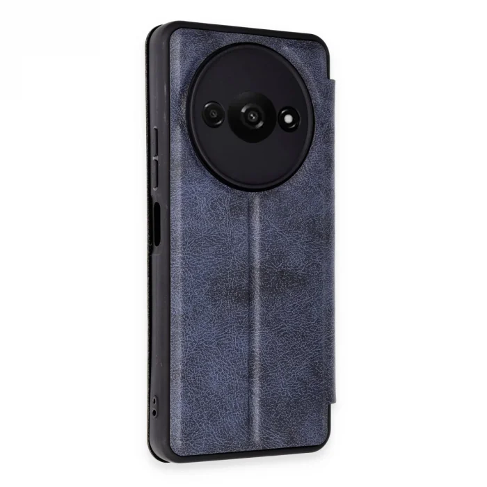 BUĞZ Xiaomi Redmi A3 4g Kılıf Flip Cover - Lacivert
