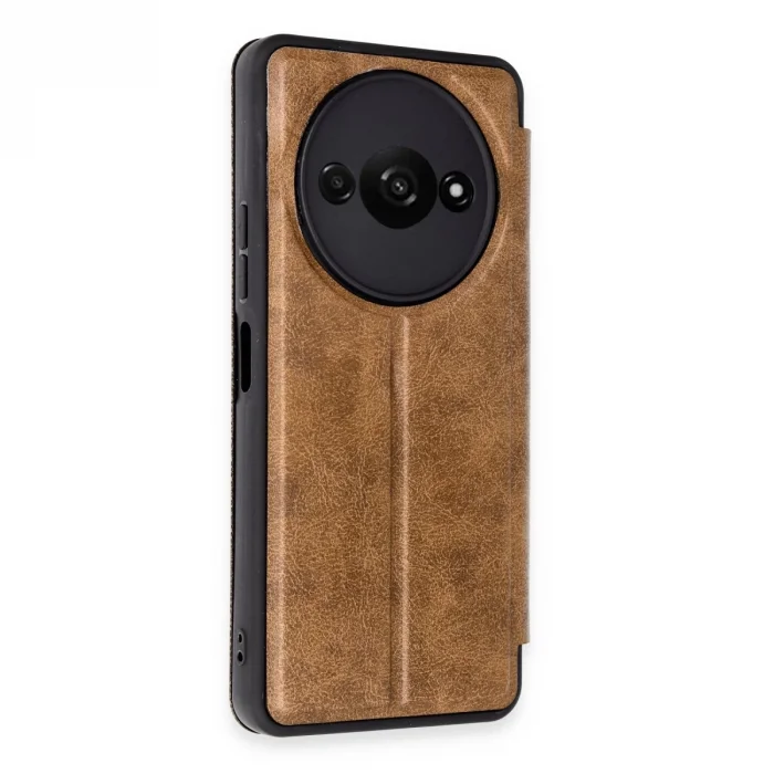 BUĞZ Xiaomi Redmi A3 4g Kılıf Flip Cover - Taba