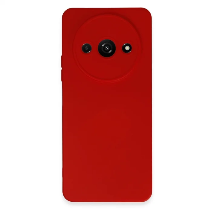 BUĞZ Xiaomi Redmi A3 4g Kılıf Nano İçi Kadife Silikon - Kırmızı