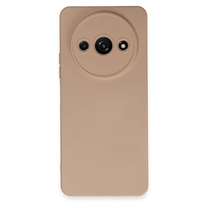 BUĞZ Xiaomi Redmi A3 4g Kılıf Nano İçi Kadife Silikon - Pudra