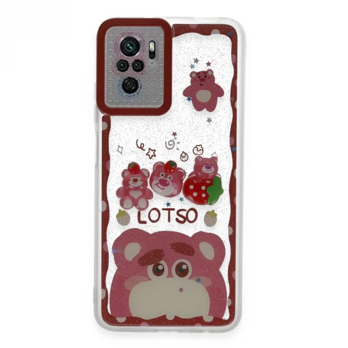 BUĞZ Xiaomi Redmi Note 10 Pro Kılıf Sweet Desenli Silikon Kapak - Pembe