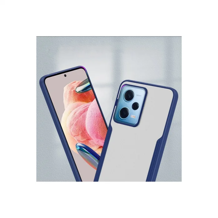 BUĞZ Xiaomi Redmi Note 12 5g Kılıf Platin Silikon - Kırmızı