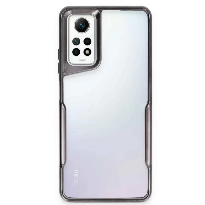 BUĞZ Xiaomi Redmi Note 12 Pro 4g Kılıf Boyi Silikon Kapak - Siyah