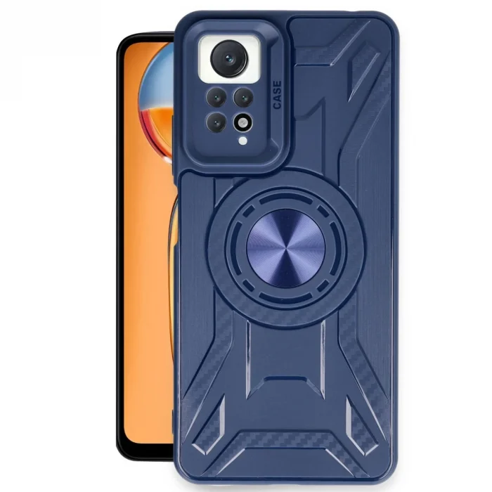 BUĞZ Xiaomi Redmi Note 12 Pro 4g Kılıf Lincoln Silikon - Lacivert