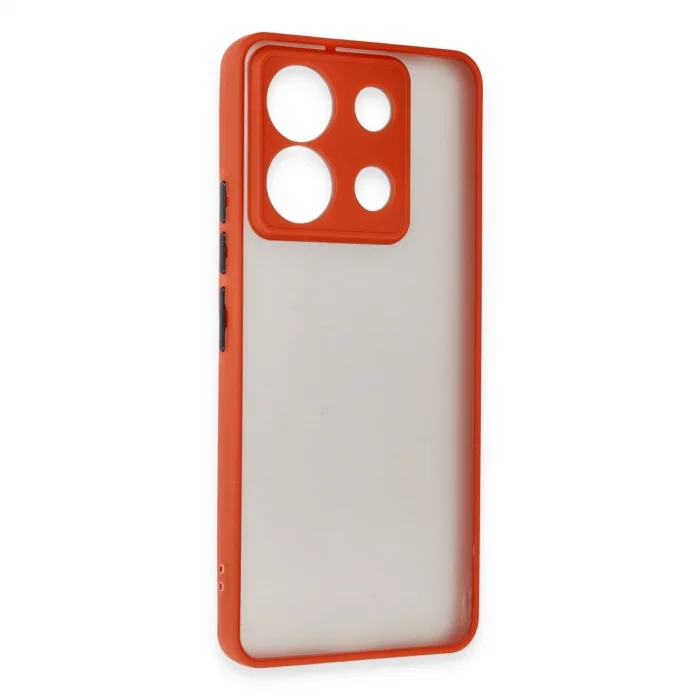 BUĞZ Xiaomi Redmi Note 13 5g Kılıf Montreal Silikon Kapak - Kırmızı