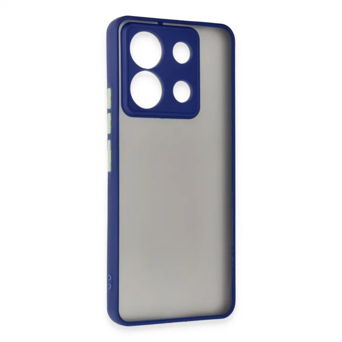 BUĞZ Xiaomi Redmi Note 13 5g Kılıf Montreal Silikon Kapak - Lacivert