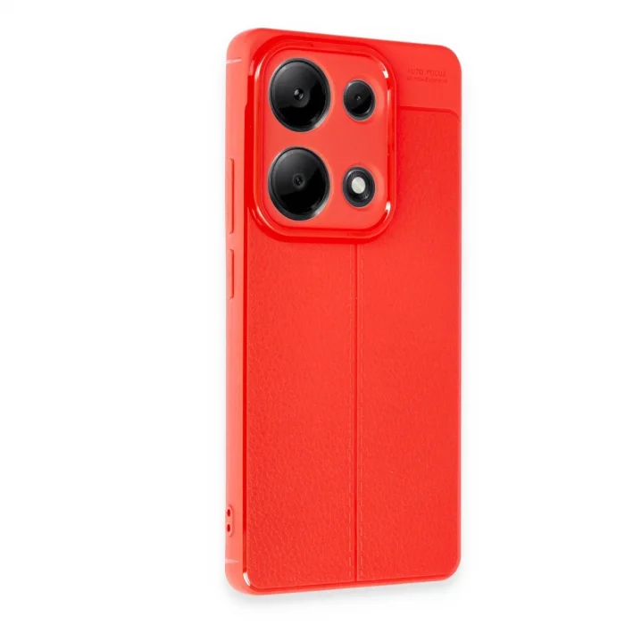 BUĞZ Xiaomi Redmi Note 13 Pro 4g Kılıf Auto Focus Kapak - Kırmızı