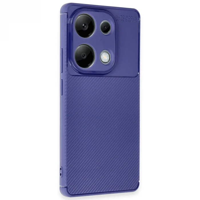 BUĞZ Xiaomi Redmi Note 13 Pro 4g Kılıf Auto Focus Karbon Kapak - Lacivert