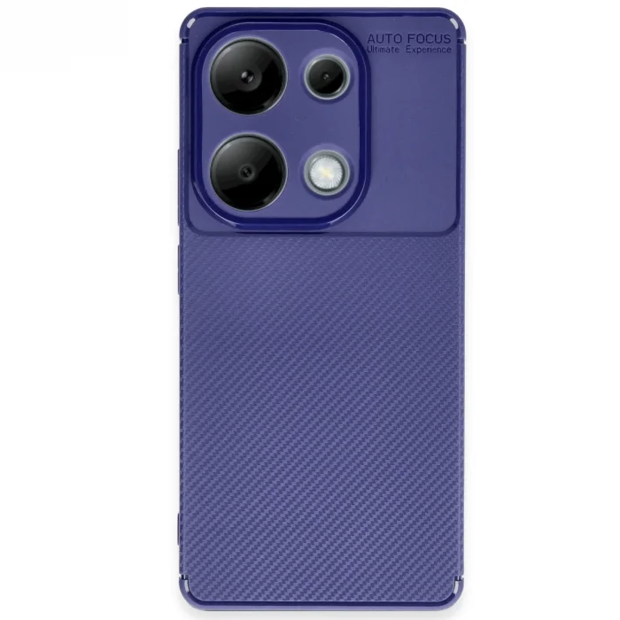 BUĞZ Xiaomi Redmi Note 13 Pro 4g Kılıf Auto Focus Karbon Kapak - Lacivert