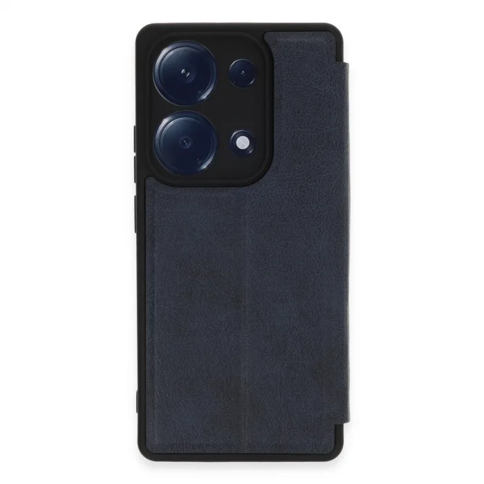 BUĞZ Xiaomi Redmi Note 13 Pro 4g Kılıf Flip Cover - Lacivert