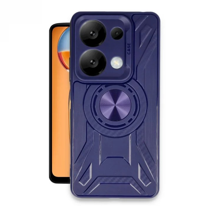 BUĞZ Xiaomi Redmi Note 13 Pro 4g Kılıf Lincoln Silikon - Lacivert