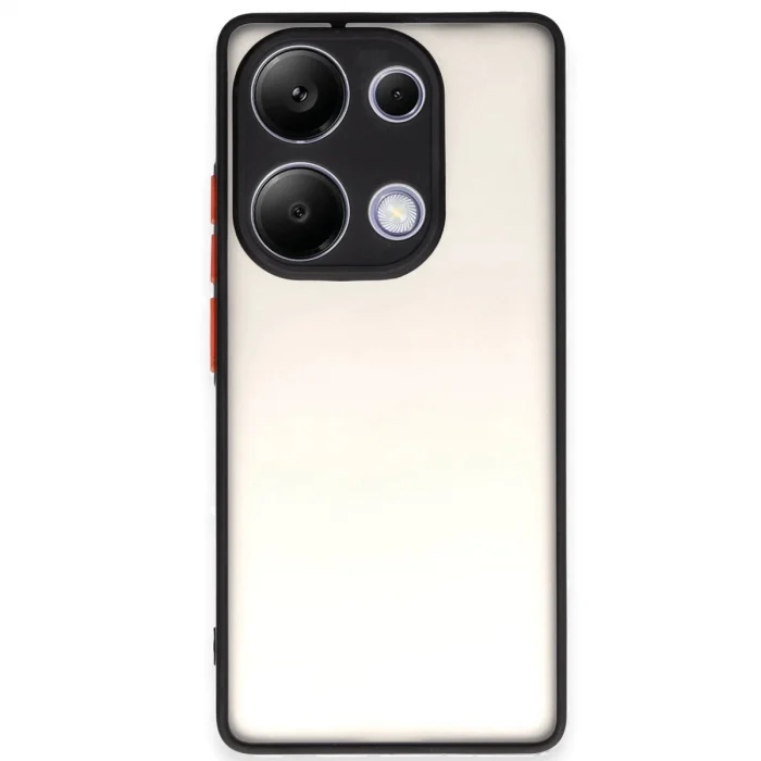 BUĞZ Xiaomi Redmi Note 13 Pro 4g Kılıf Montreal Silikon Kapak - Siyah