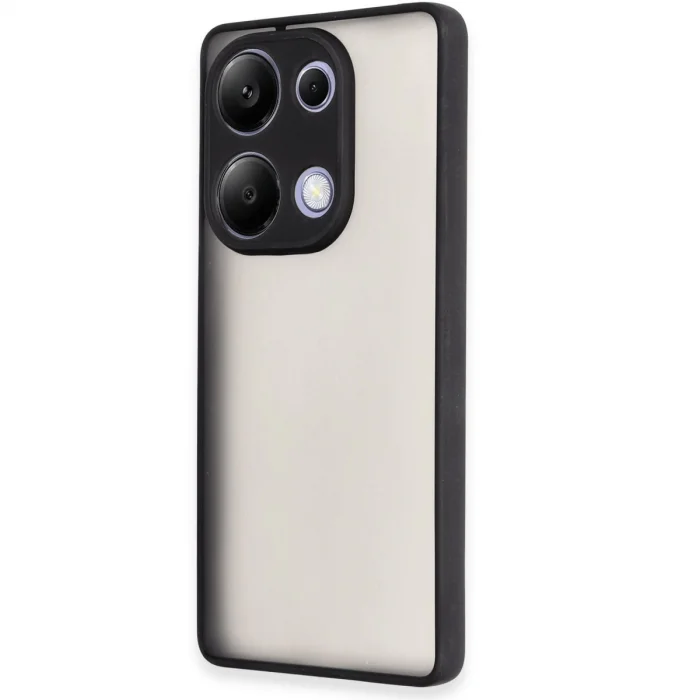BUĞZ Xiaomi Redmi Note 13 Pro 4g Kılıf Montreal Silikon Kapak - Siyah